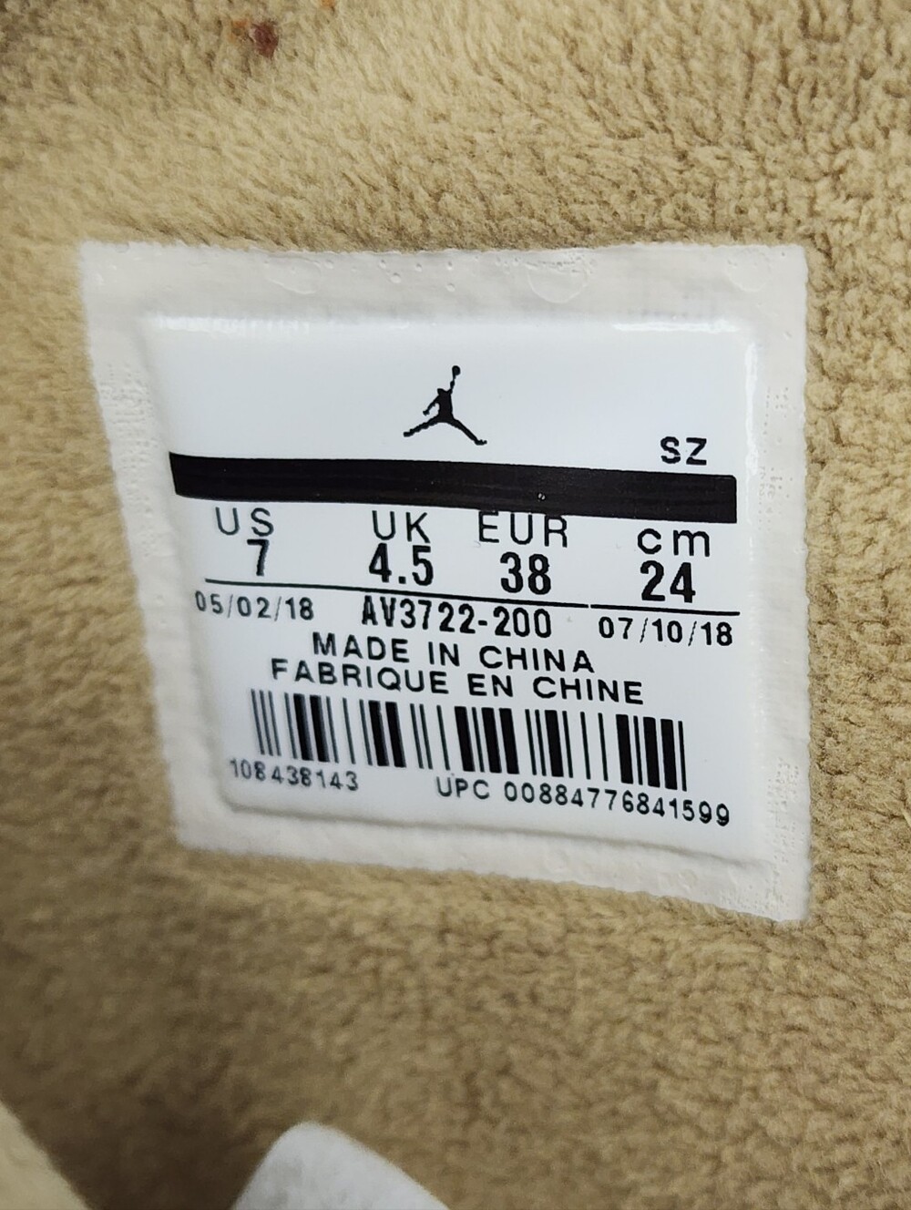 Nike Air Jordan 1 Retro Jester XX 'Utility Pack', Womens 7 - Picture 10 of 10